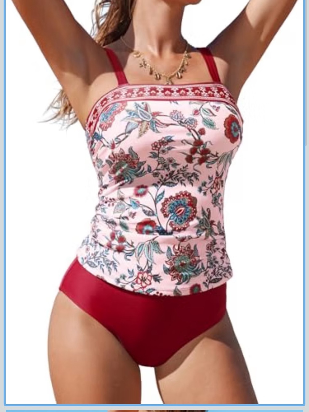 Cupshe NWT brand new two piece tankini swimsuit